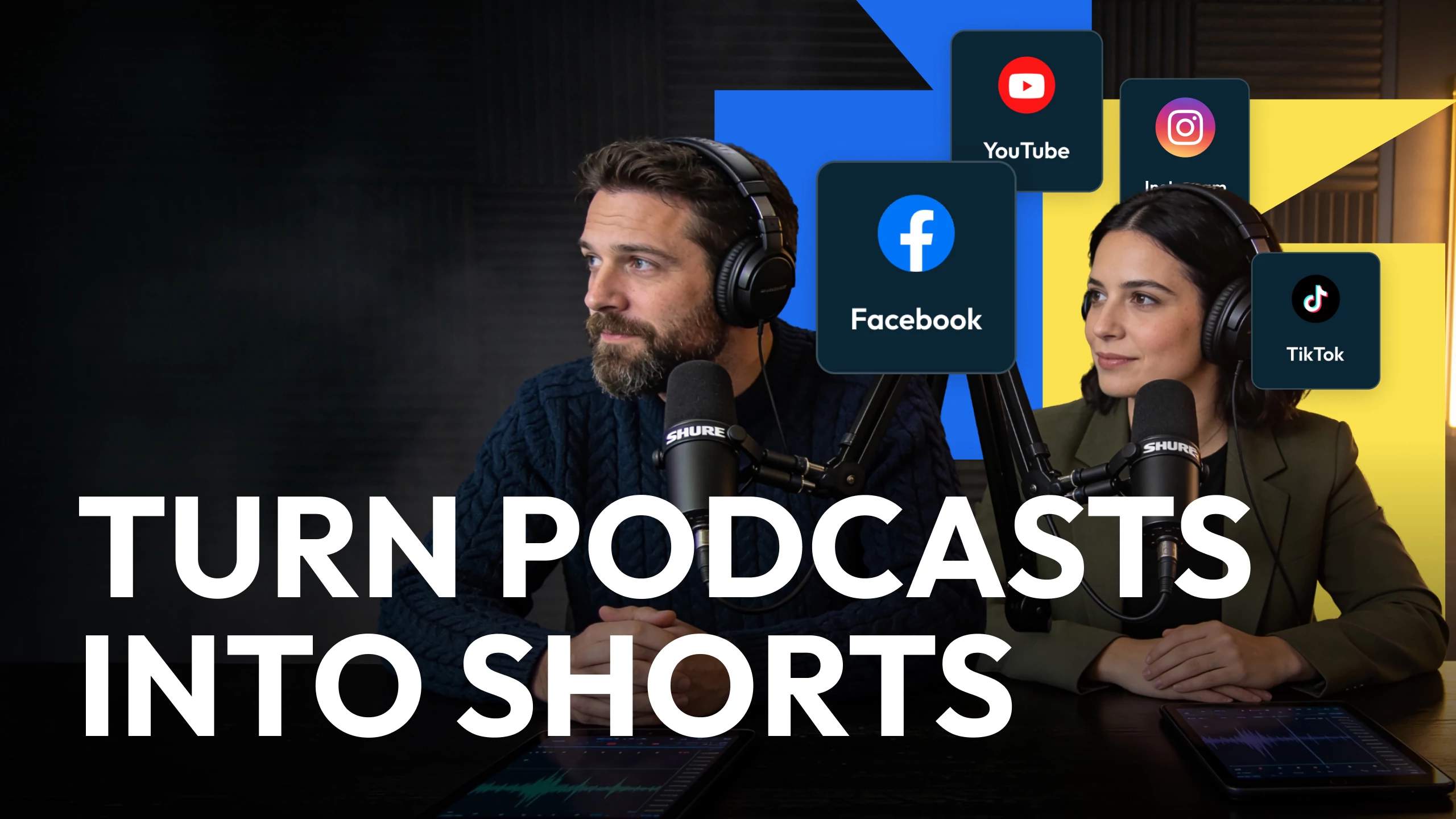 Criador de Clipes de Podcast para Crescer nas Redes Sociais Mais Rápido