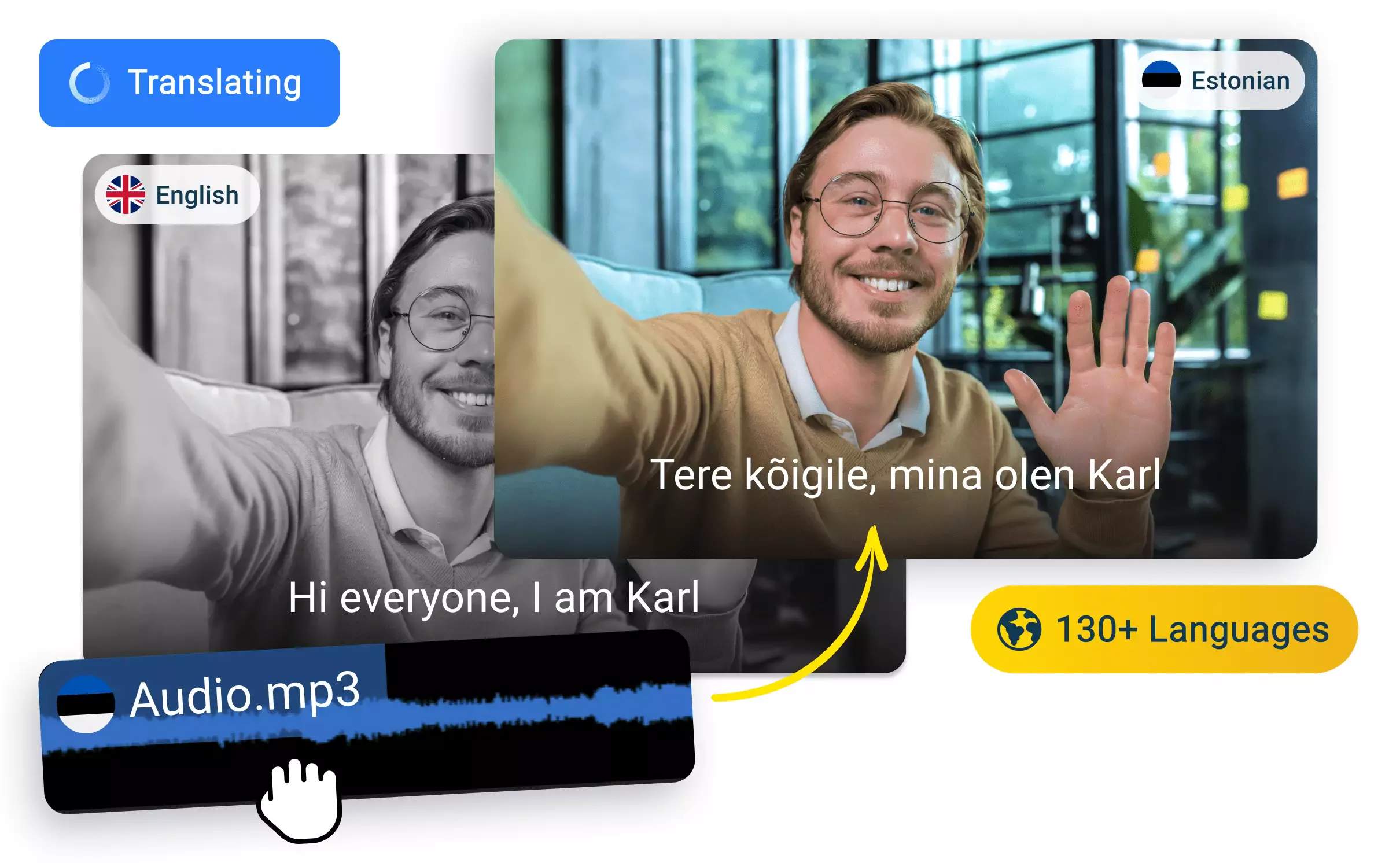 Traducir audio de inglés a estonio