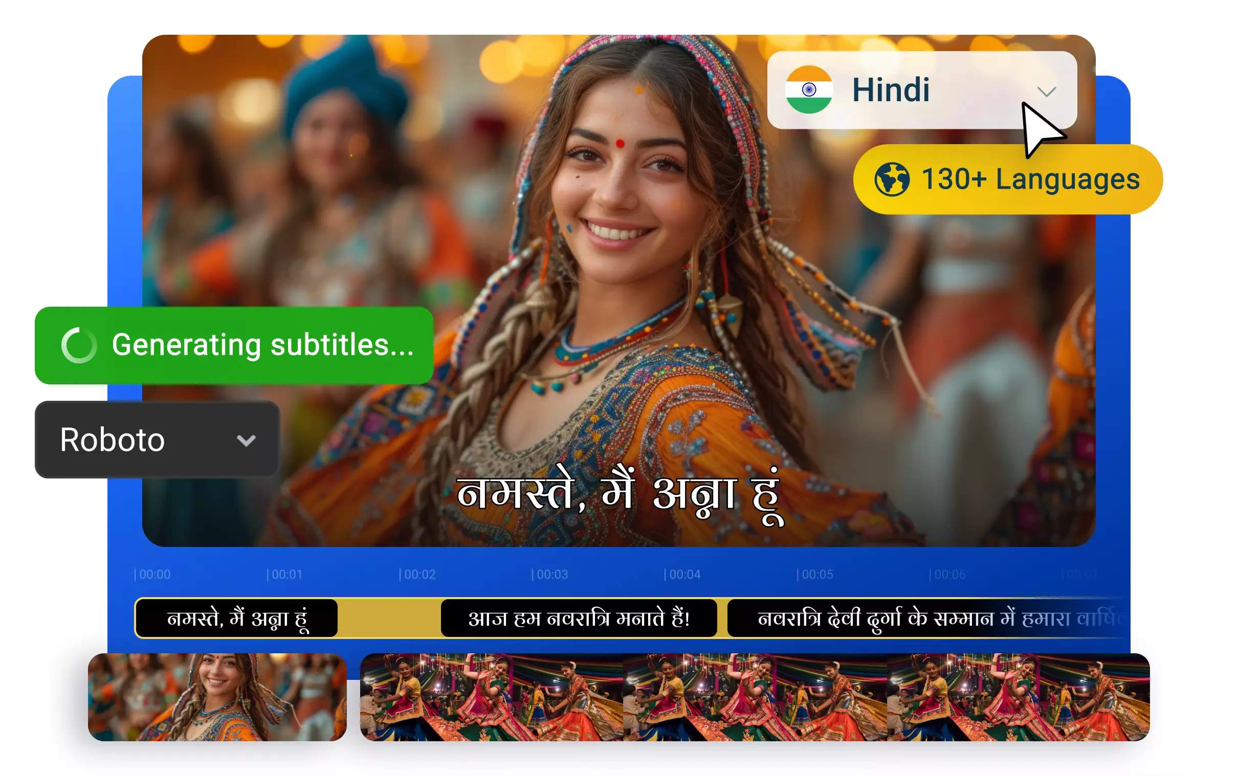 Generate Hindi Subtitles Free & Fast