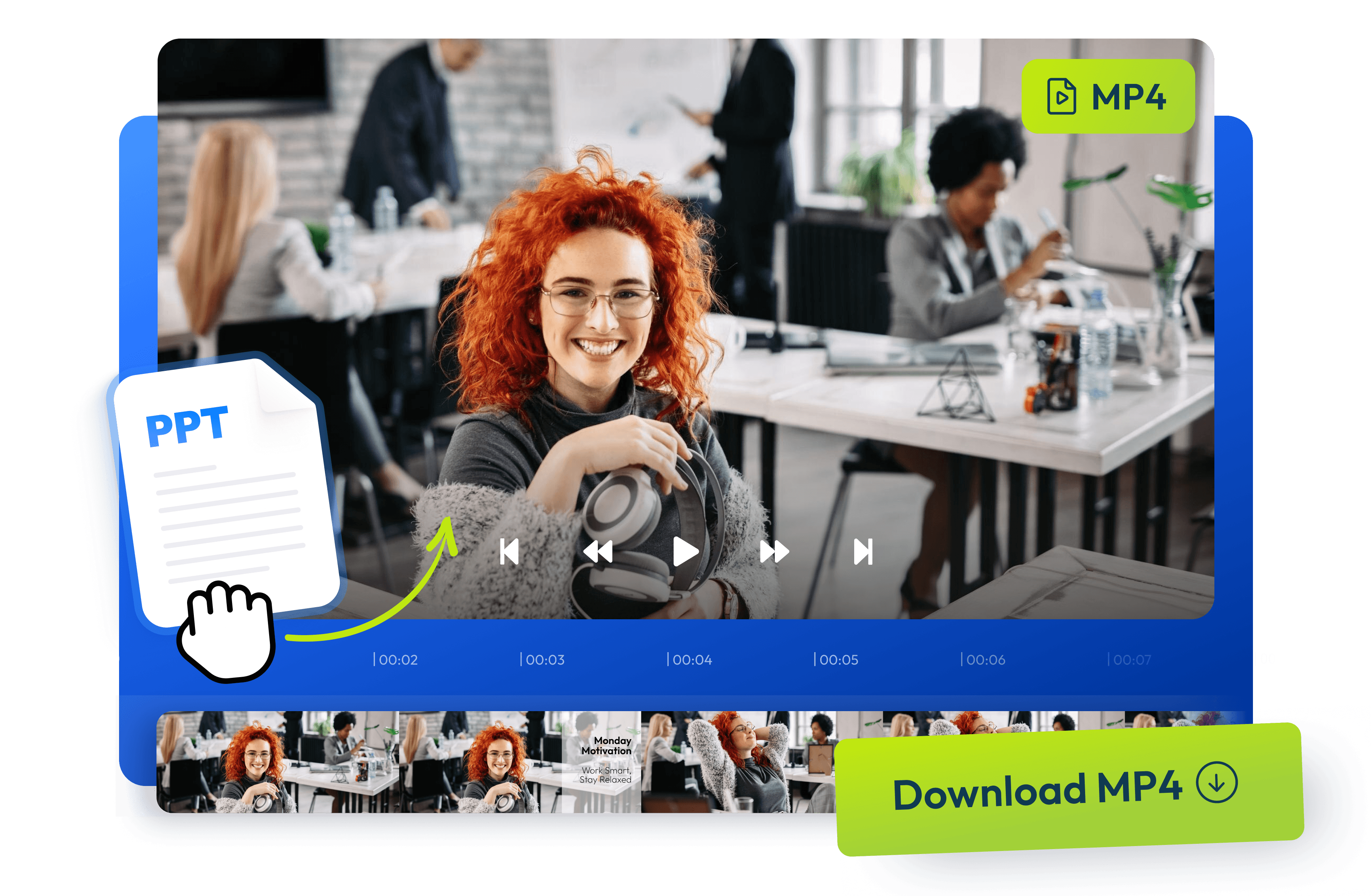 Convierte PowerPoint a MP4 para compartir profesionalmente