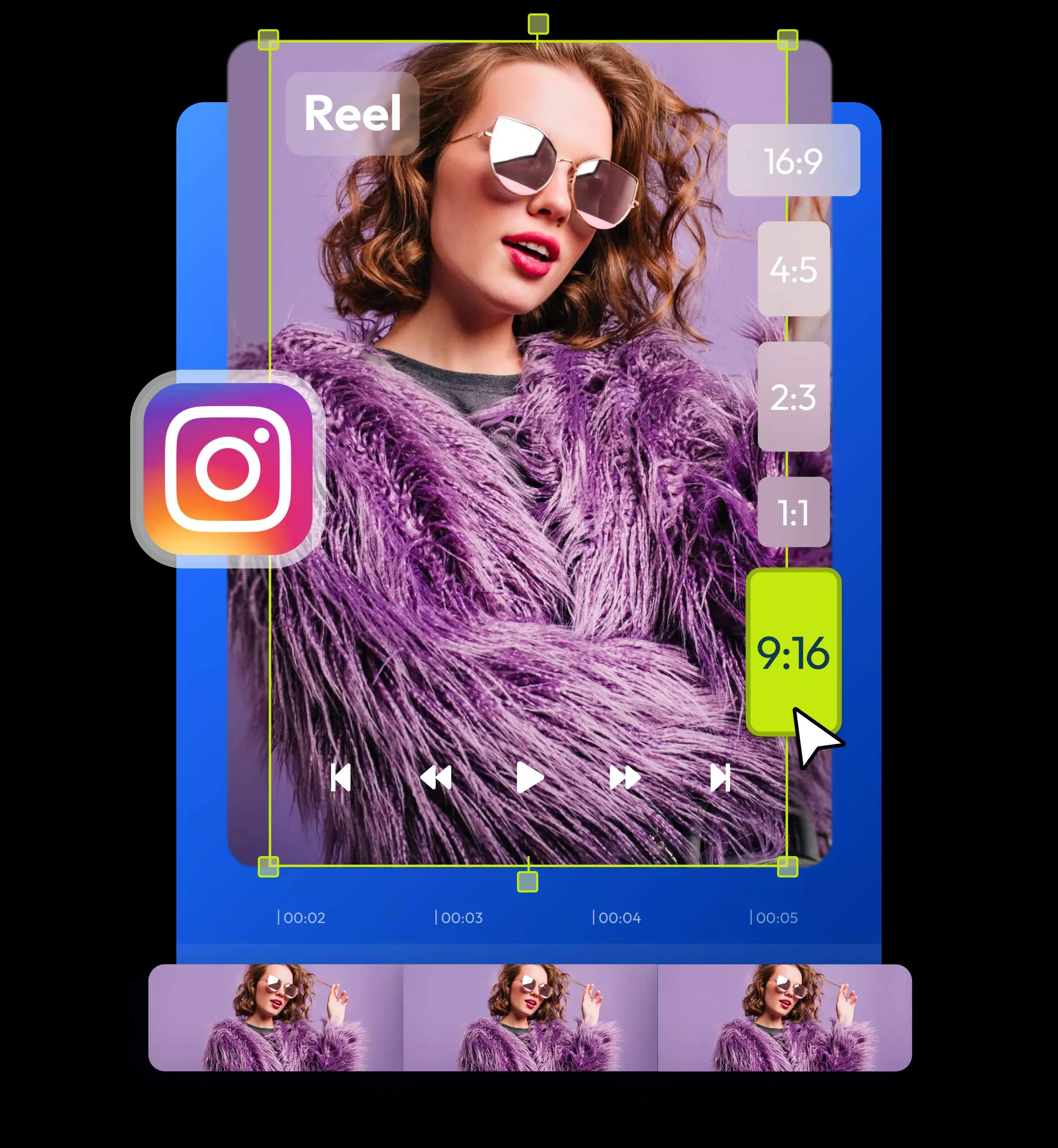 Recorta y Ajusta Instagram Reels Online