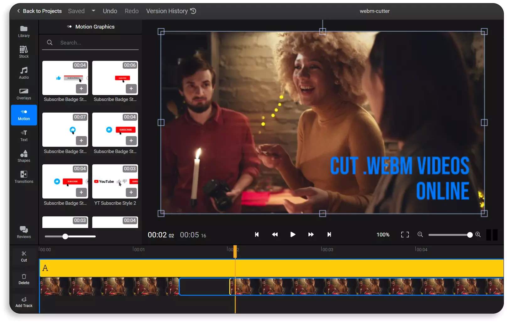 Cortador de WebM - Recorta y Corta Archivos WebM