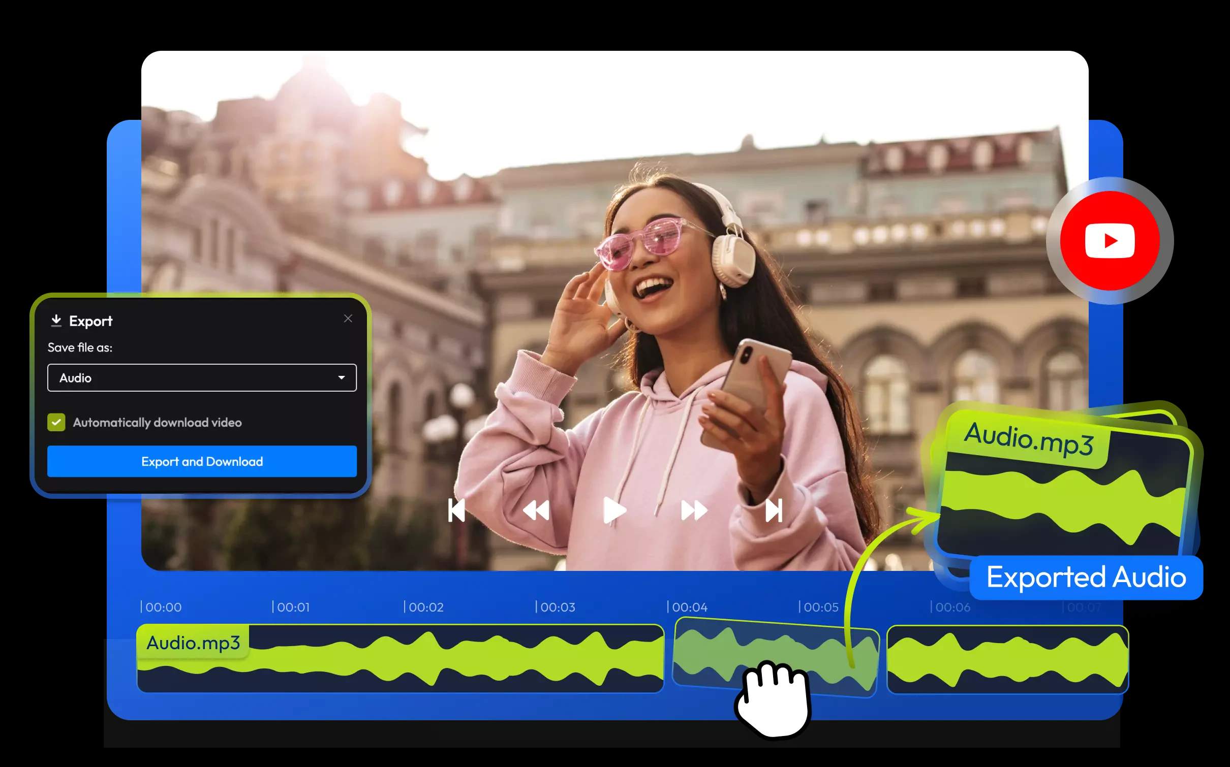 Extrae el audio de tus vídeos de YouTube con alta calidad de sonido