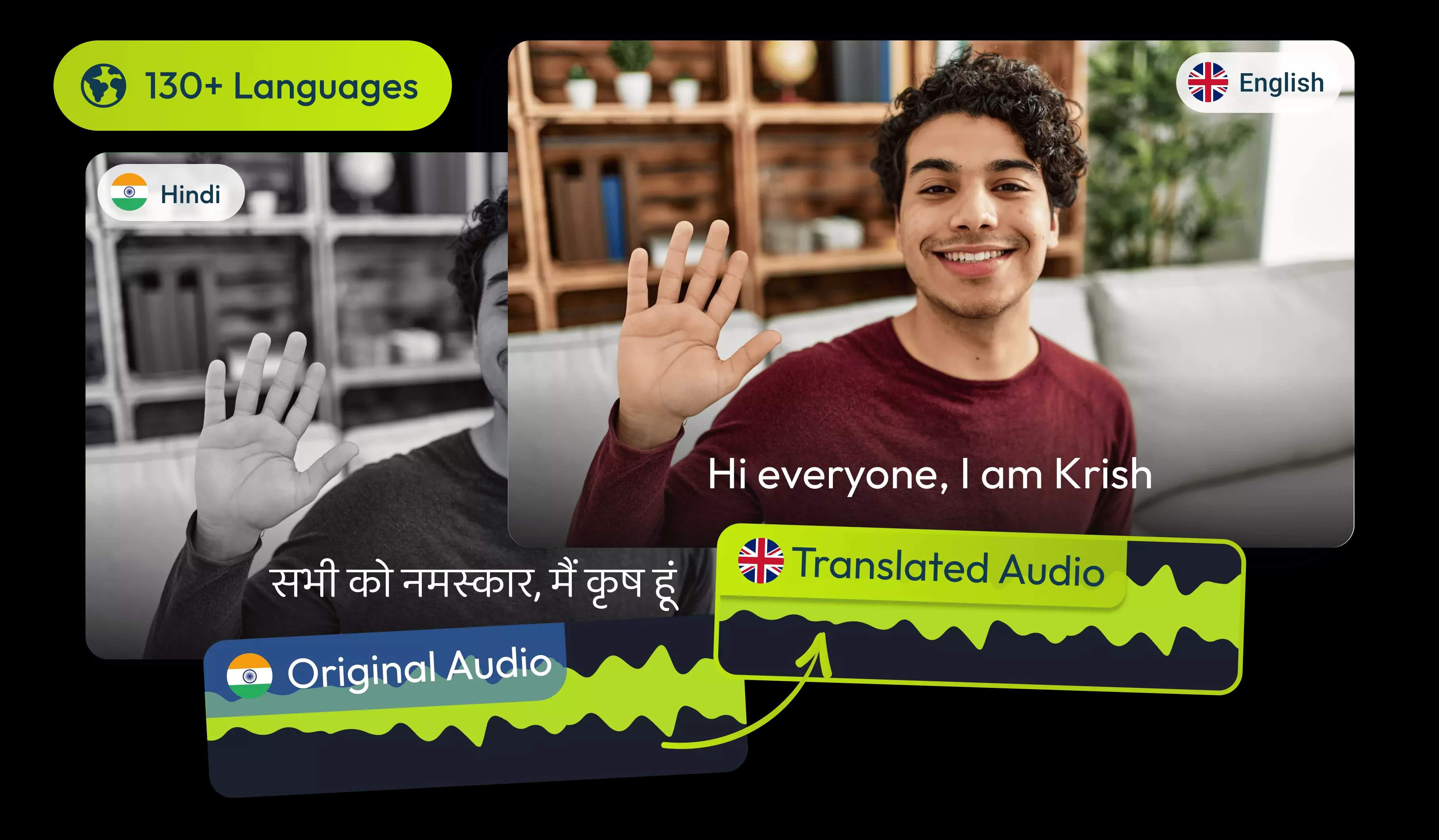 Translate Hindi To English Audio with AI