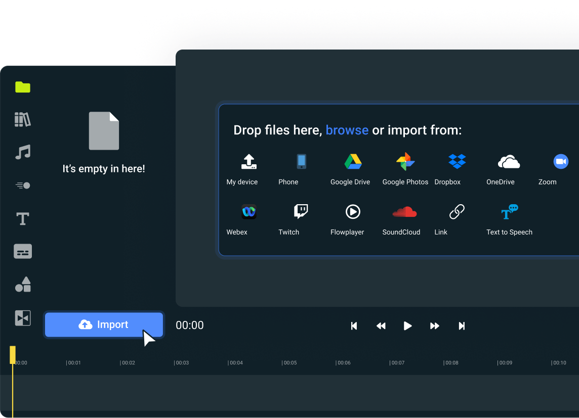 Importa archivos desde cualquier lugar