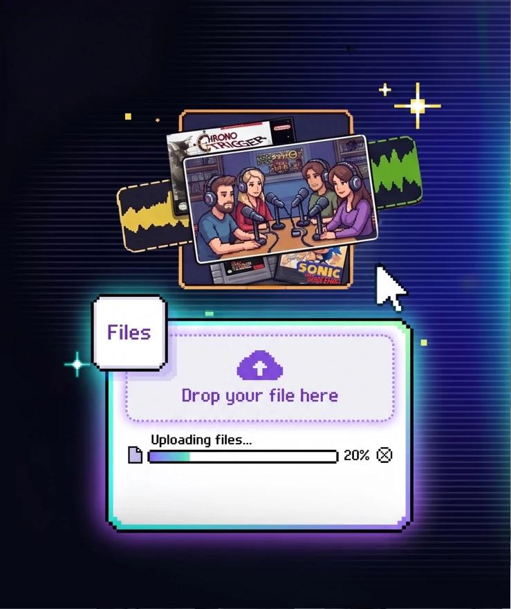 Upload your footage and tell Eva what you need