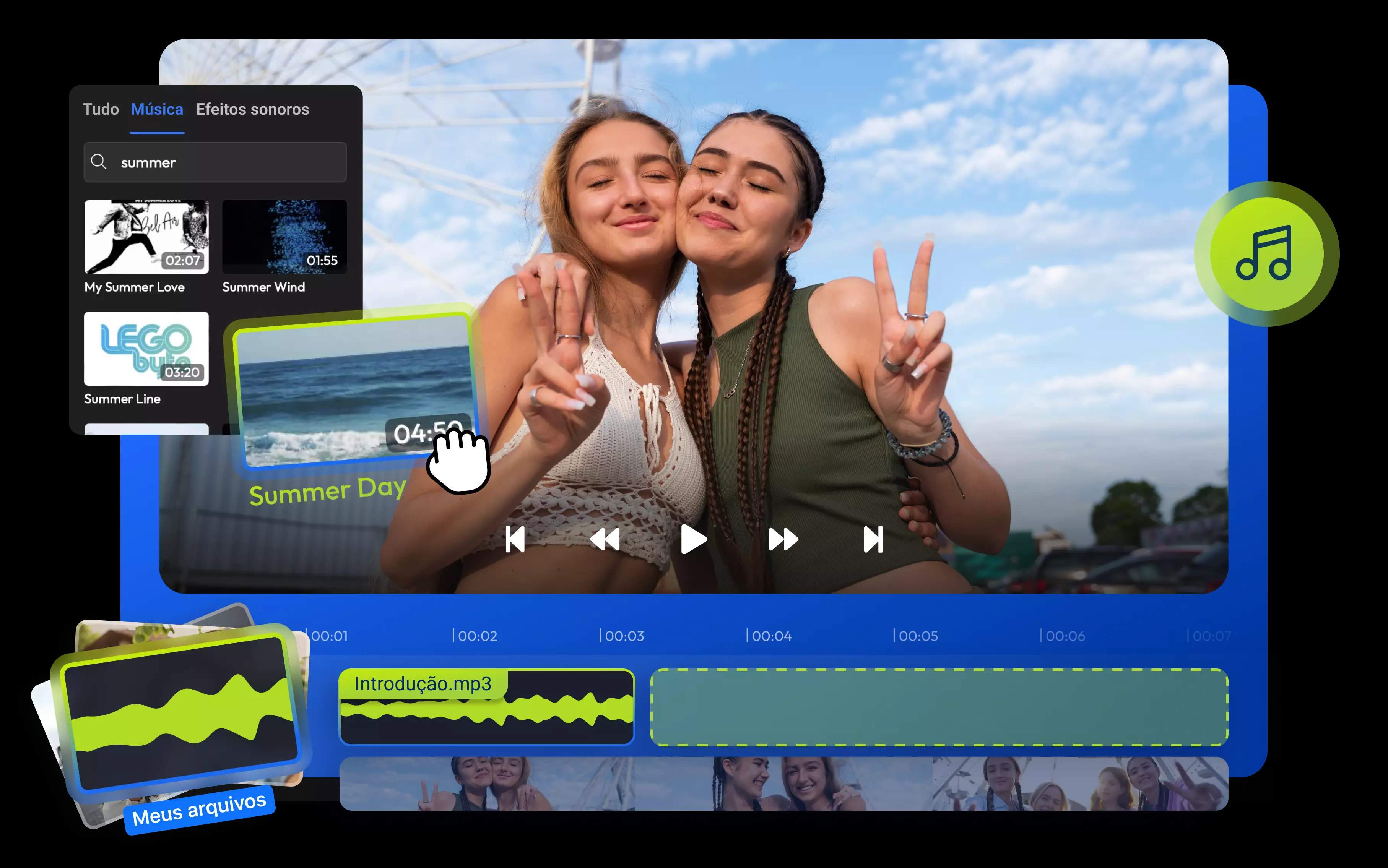Adicione Música ao Vídeo Diretamente no Navegador