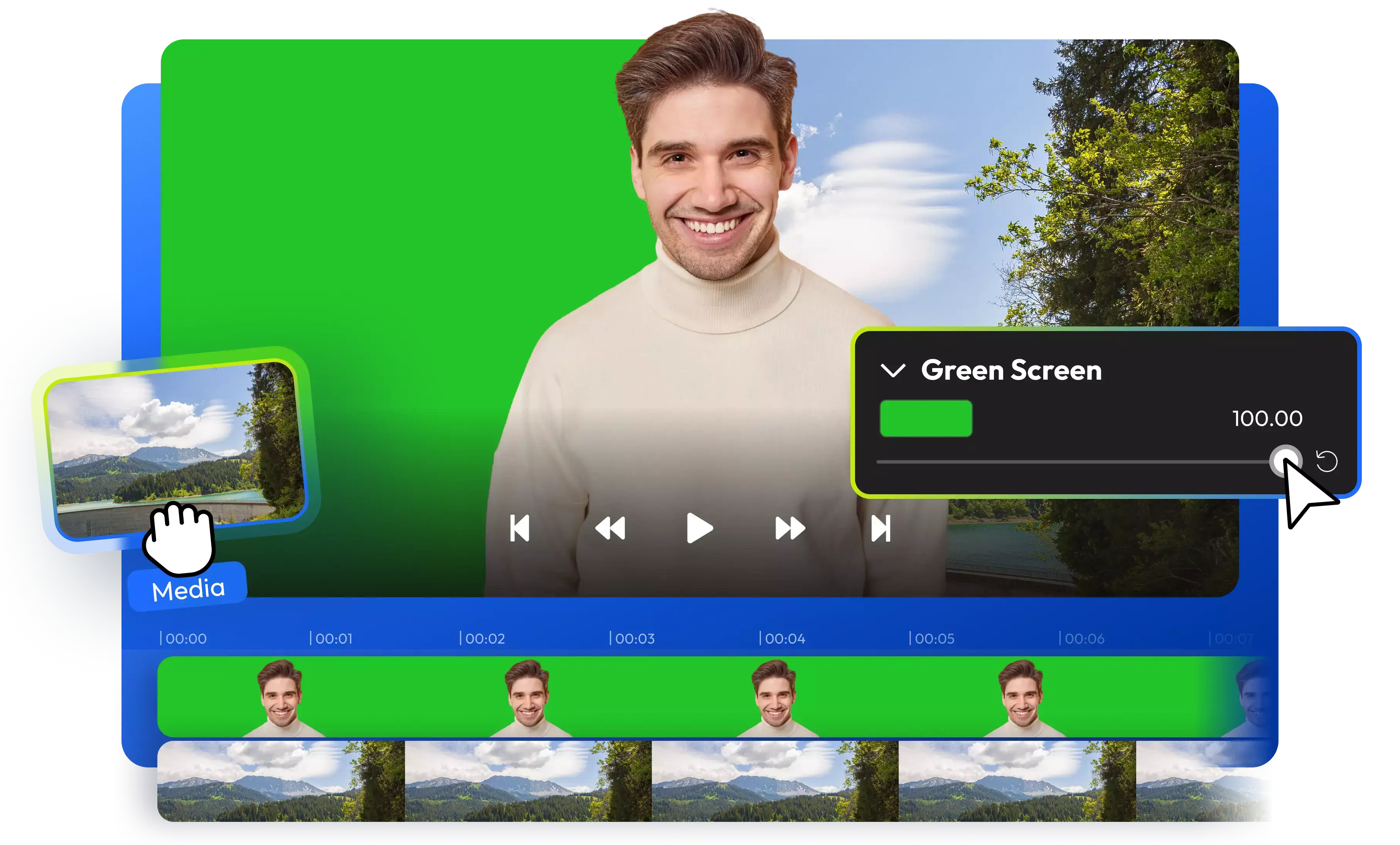 Green Screen Video Maker for Easy Backdrop Replacement