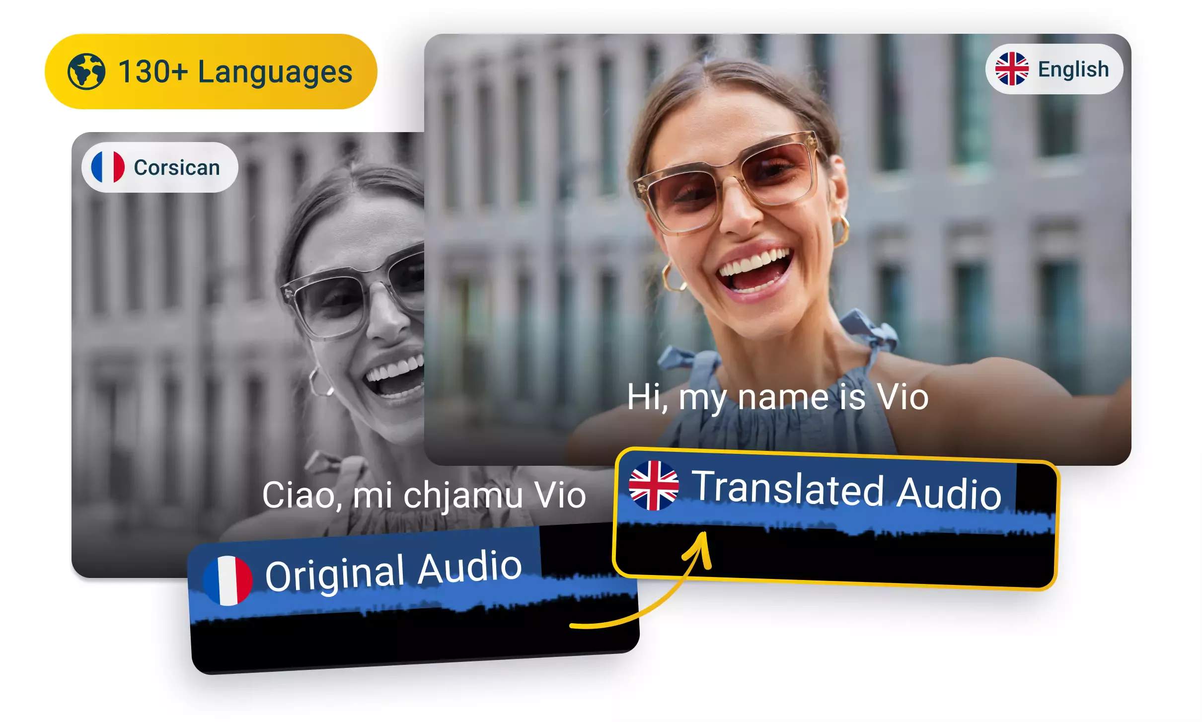 Traduce audio de corso a inglés en línea