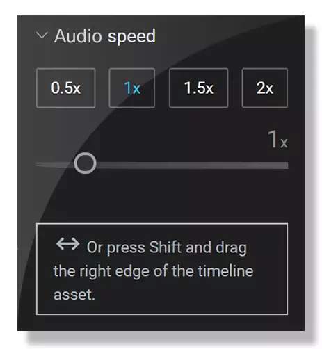 Cambiador de Velocidad de Audio
