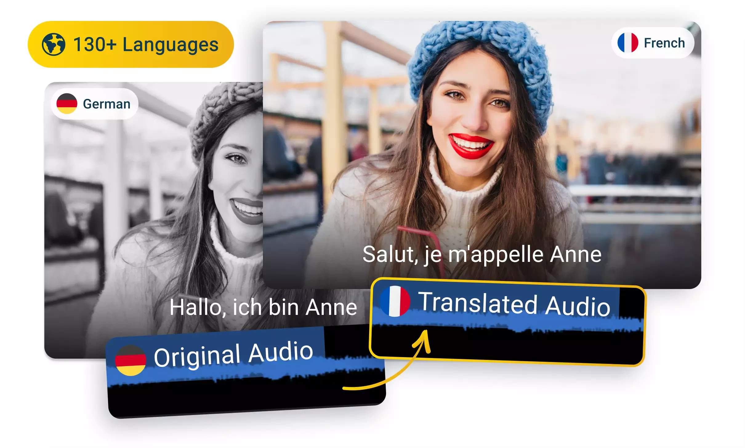 Translate German to French Audio