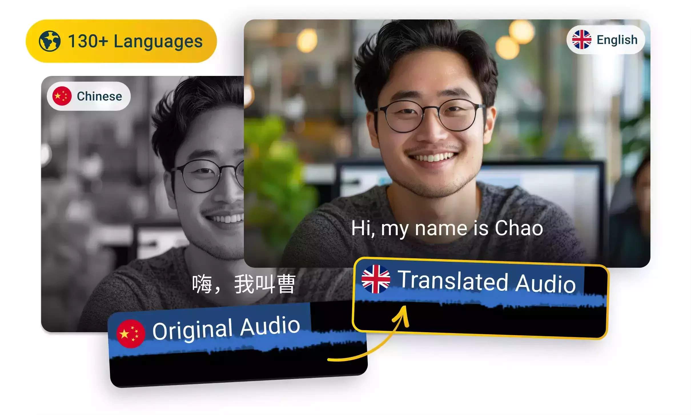 Traduce Audio Chino a Inglés con AI
