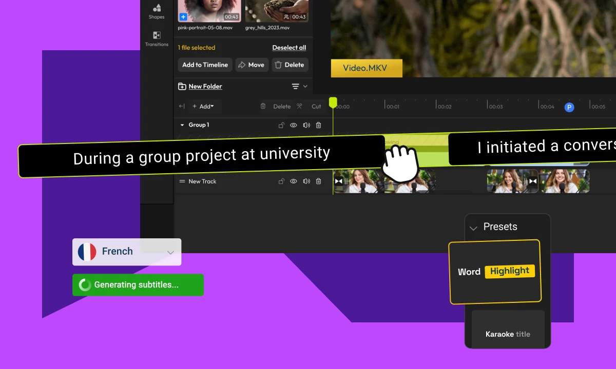 Add Subtitle to MKV Online Free