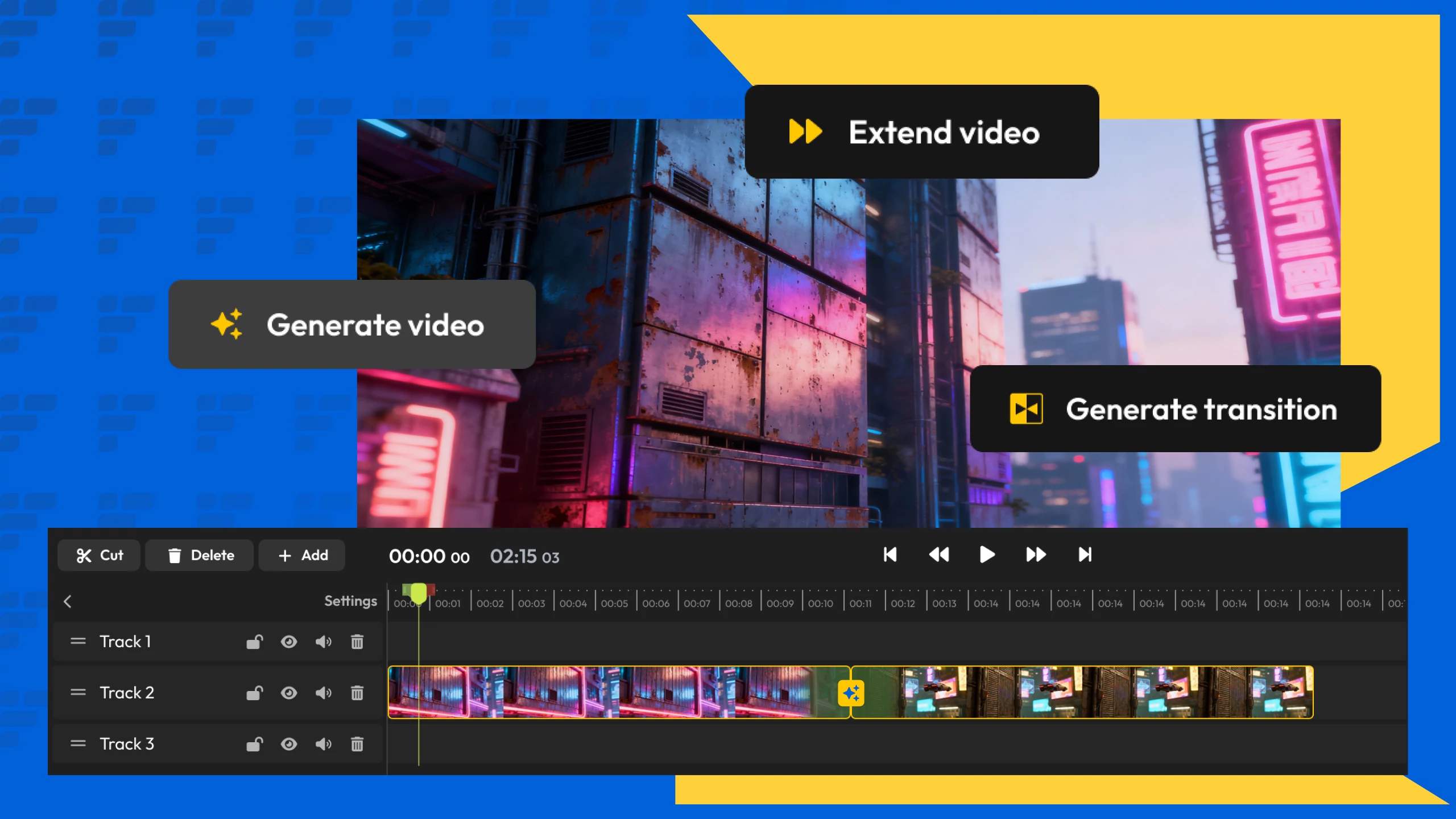 IA de Imagen a Video — Anima cualquier imagen en la línea de tiempo