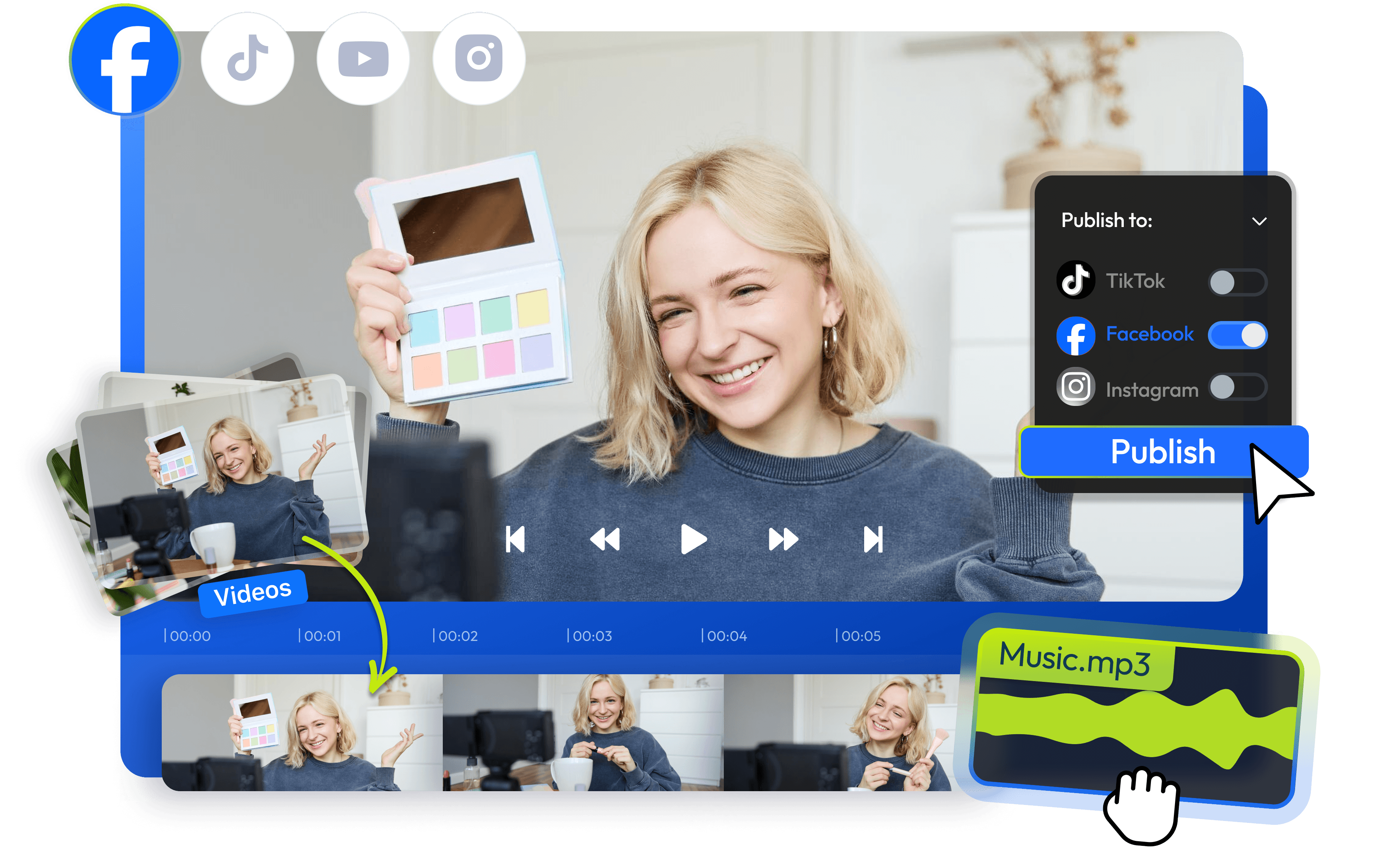 Marketing Video Maker with AI Tools and Professional Templates